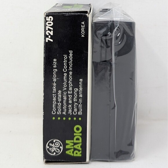 Vintage General Electric GE AM Transistor Radio 7-2705 Solid State New In Box - Picture 4 of 8